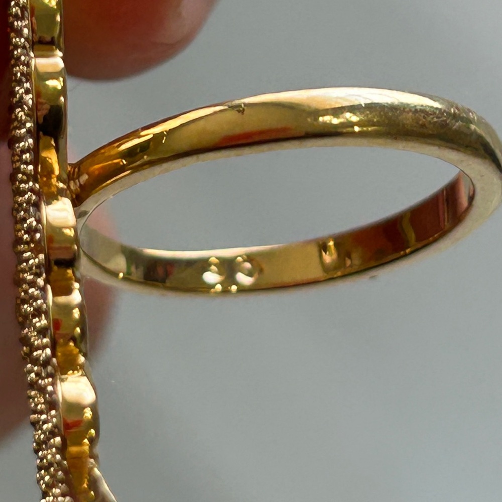Excellent condition gorgeous Swarovski crystal half butterfly necklace and ring - Picture 12 of 15
